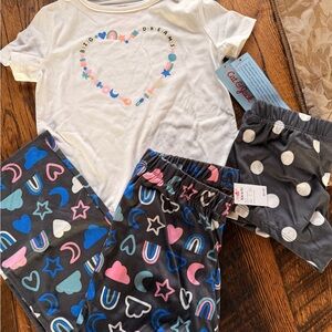 Cat & Jack Kids Pajama Set -Multicolor size 4/5 little girls. New Clearance SALE